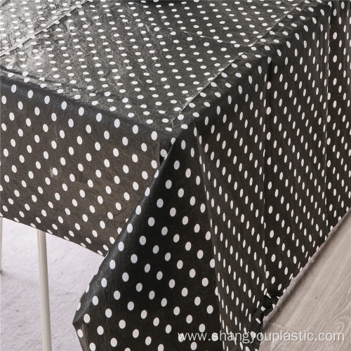 Wholesale printed party polka dot plastic table cover